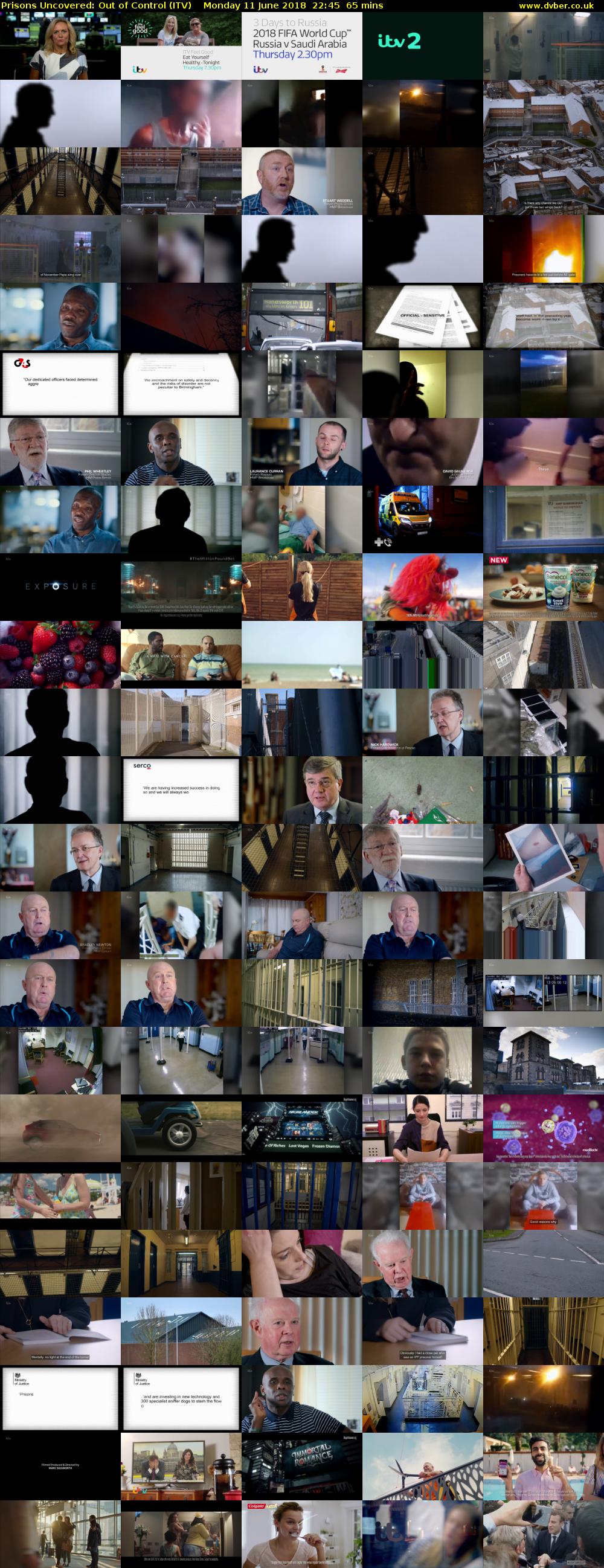 Prisons Uncovered: Out of Control (ITV) Monday 11 June 2018 22:45 - 23:50