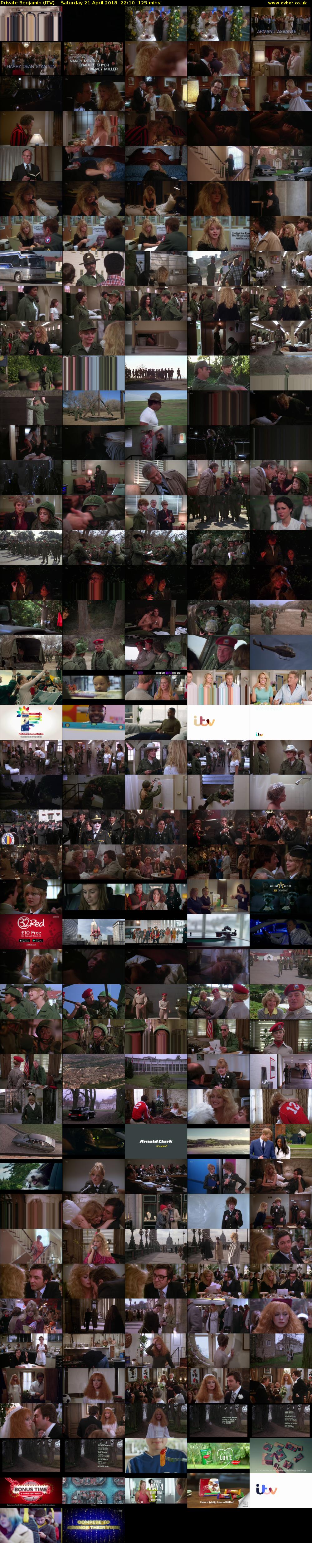 Private Benjamin (ITV) Saturday 21 April 2018 22:10 - 00:15