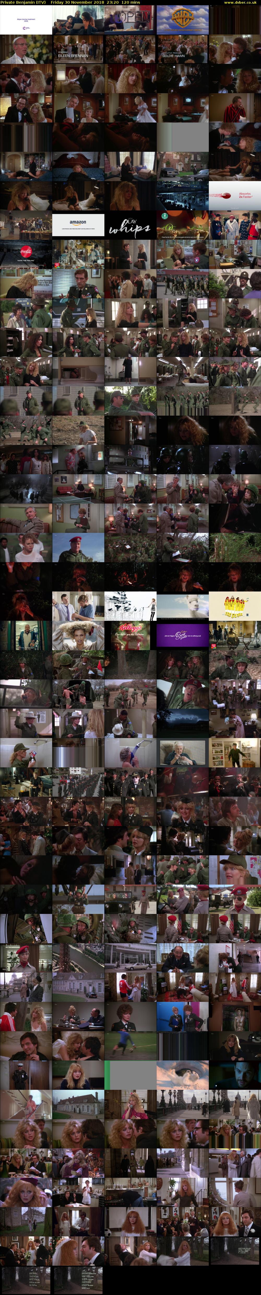 Private Benjamin (ITV) Friday 30 November 2018 23:20 - 01:20