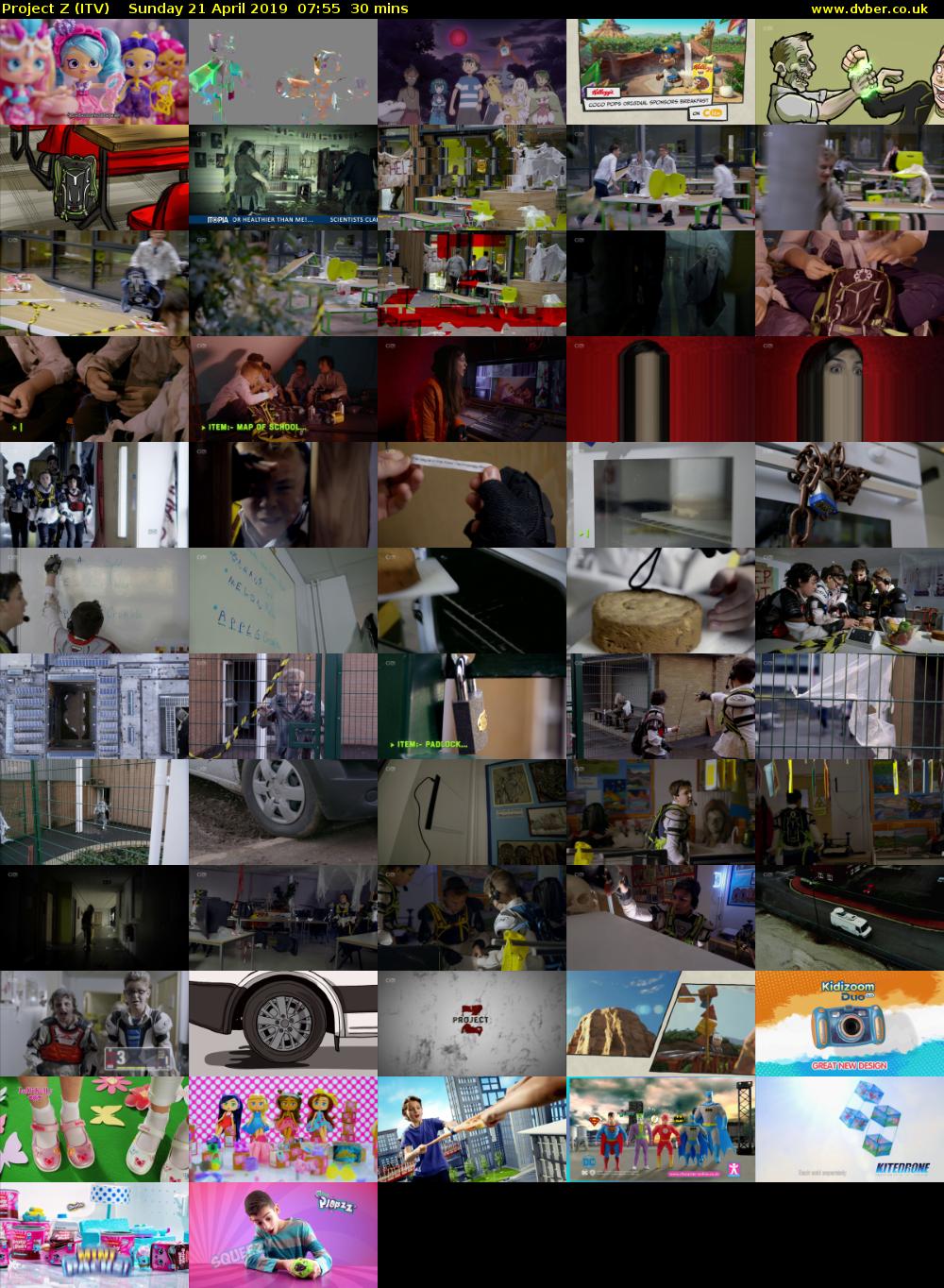 Project Z (ITV) Sunday 21 April 2019 07:55 - 08:25