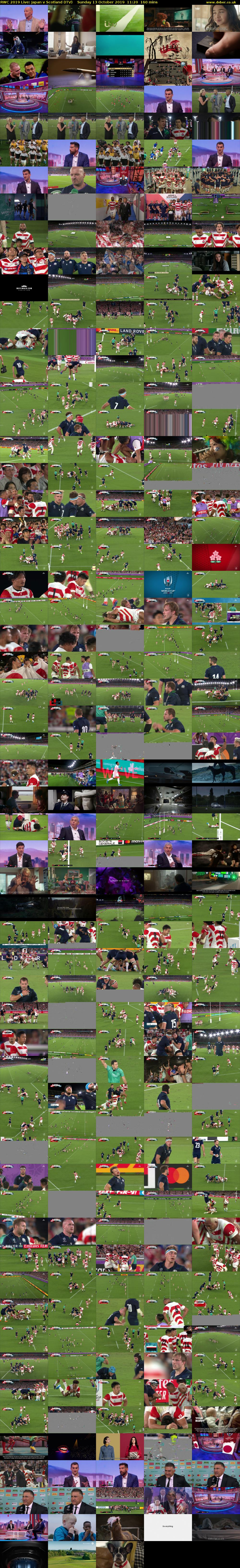 RWC 2019 Live: Japan v Scotland (ITV) Sunday 13 October 2019 11:20 - 14:00