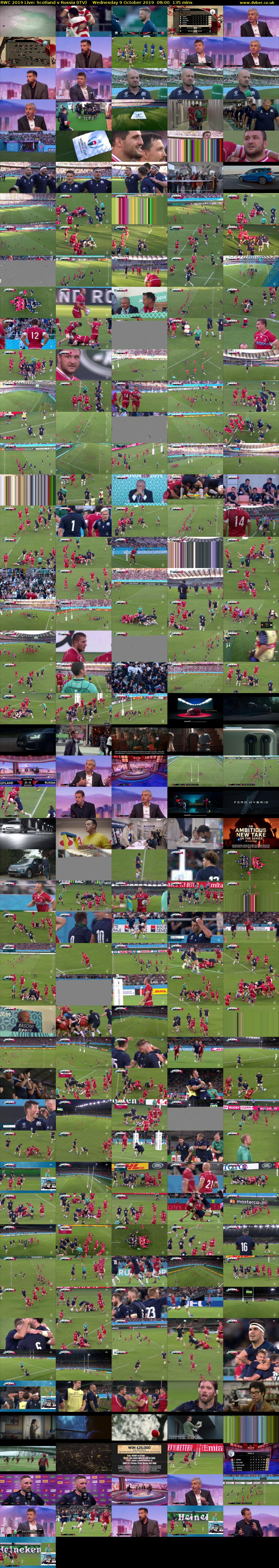 RWC 2019 Live: Scotland v Russia (ITV) Wednesday 9 October 2019 08:00 - 10:15