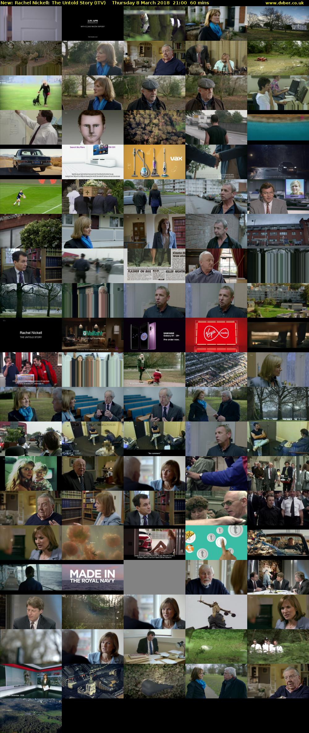 Rachel Nickell: The Untold Story (ITV) Thursday 8 March 2018 21:00 - 22:00