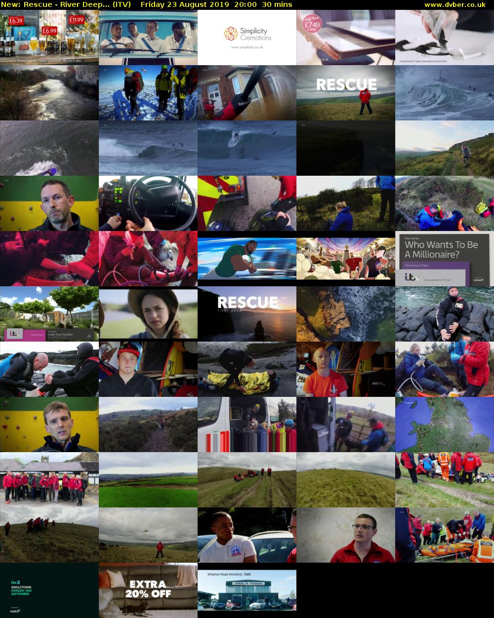 Rescue - River Deep... (ITV) Friday 23 August 2019 20:00 - 20:30