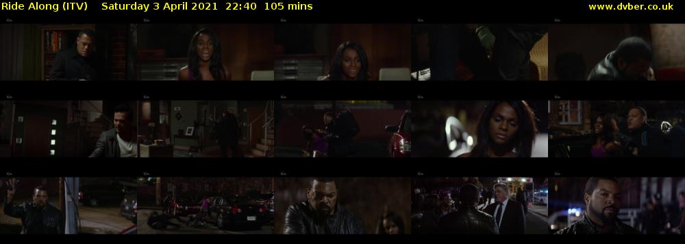 Ride Along (ITV) Saturday 3 April 2021 22:40 - 00:25