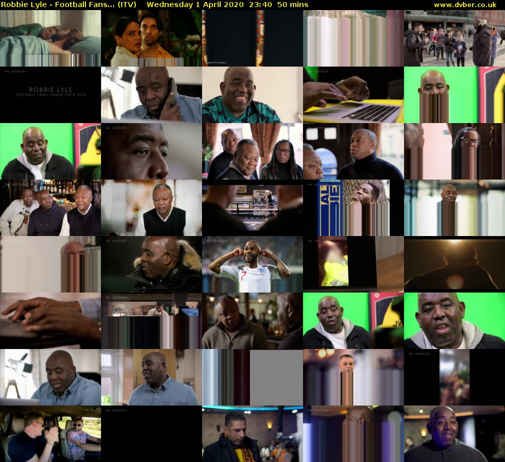 Robbie Lyle - Football Fans... (ITV) Wednesday 1 April 2020 23:40 - 00:30