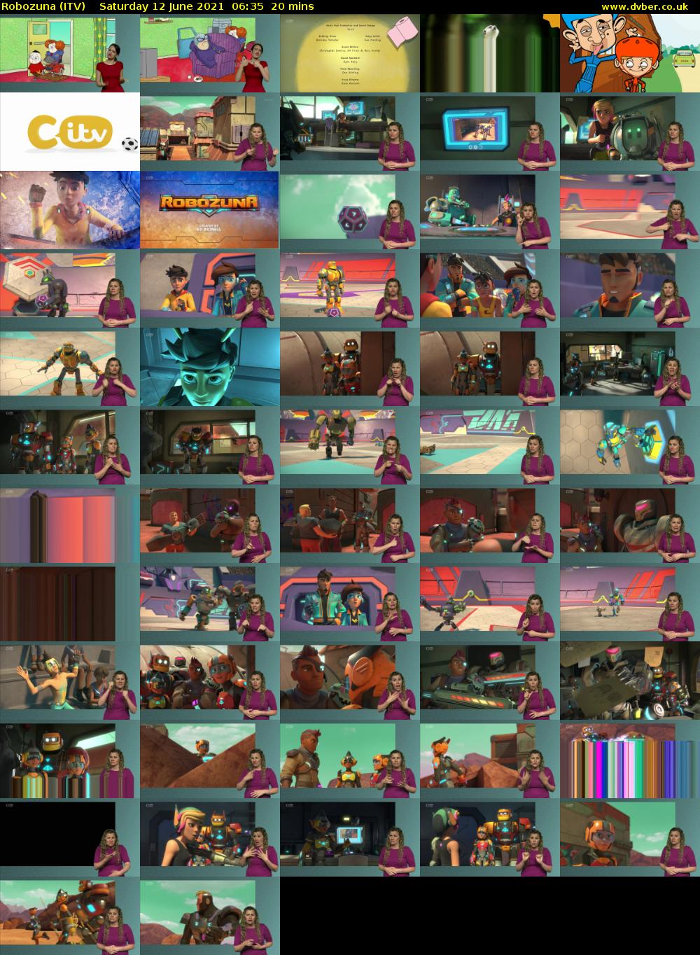 Robozuna (ITV) Saturday 12 June 2021 06:35 - 06:55
