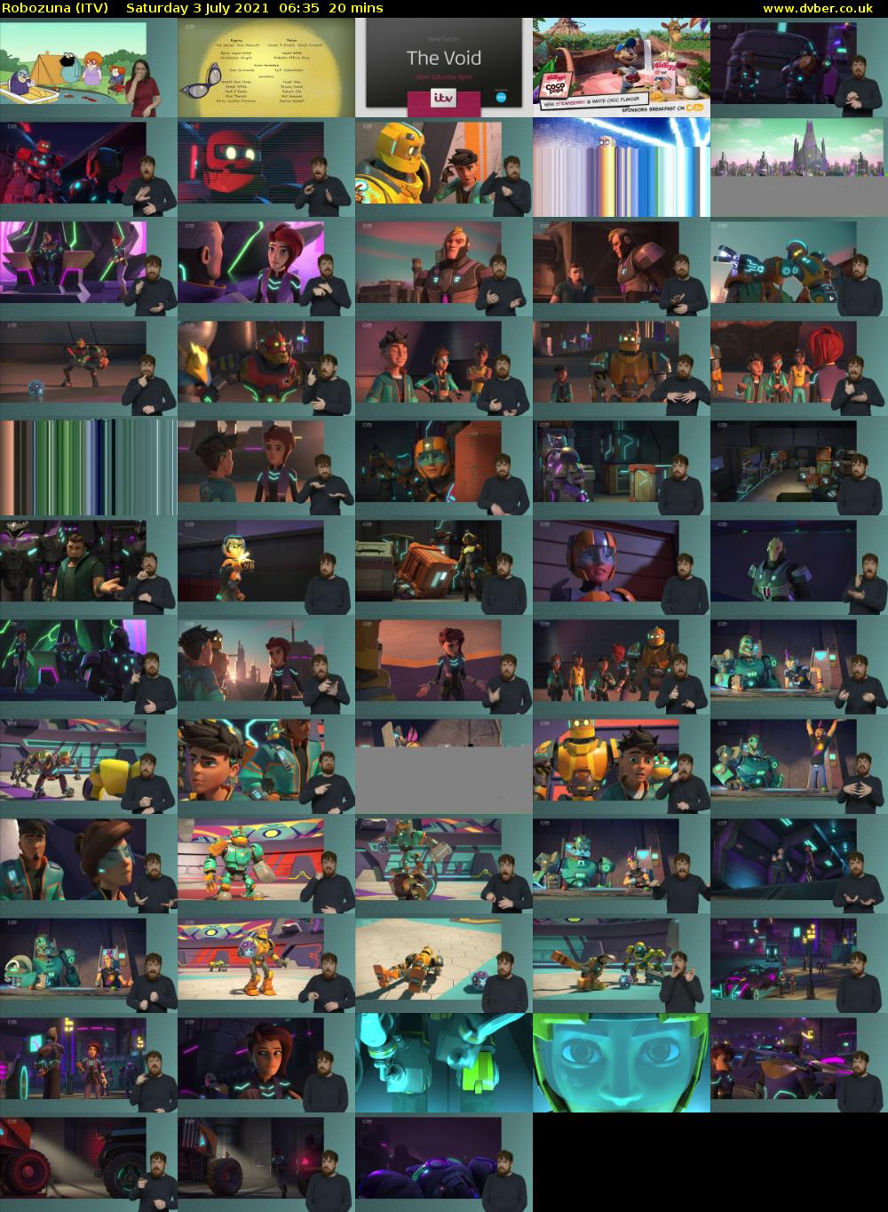 Robozuna (ITV) Saturday 3 July 2021 06:35 - 06:55