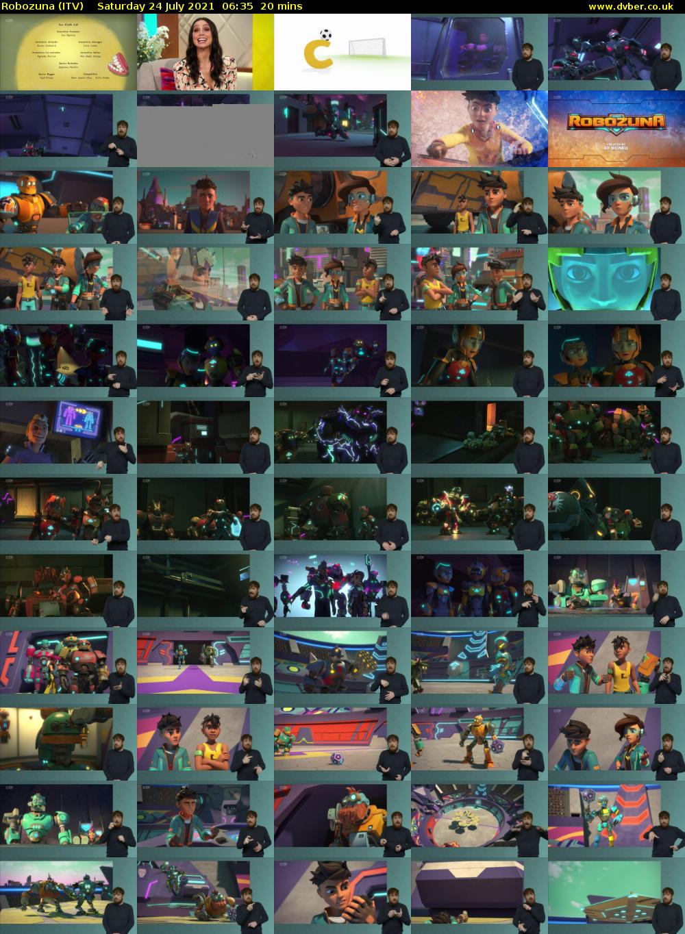 Robozuna (ITV) Saturday 24 July 2021 06:35 - 06:55