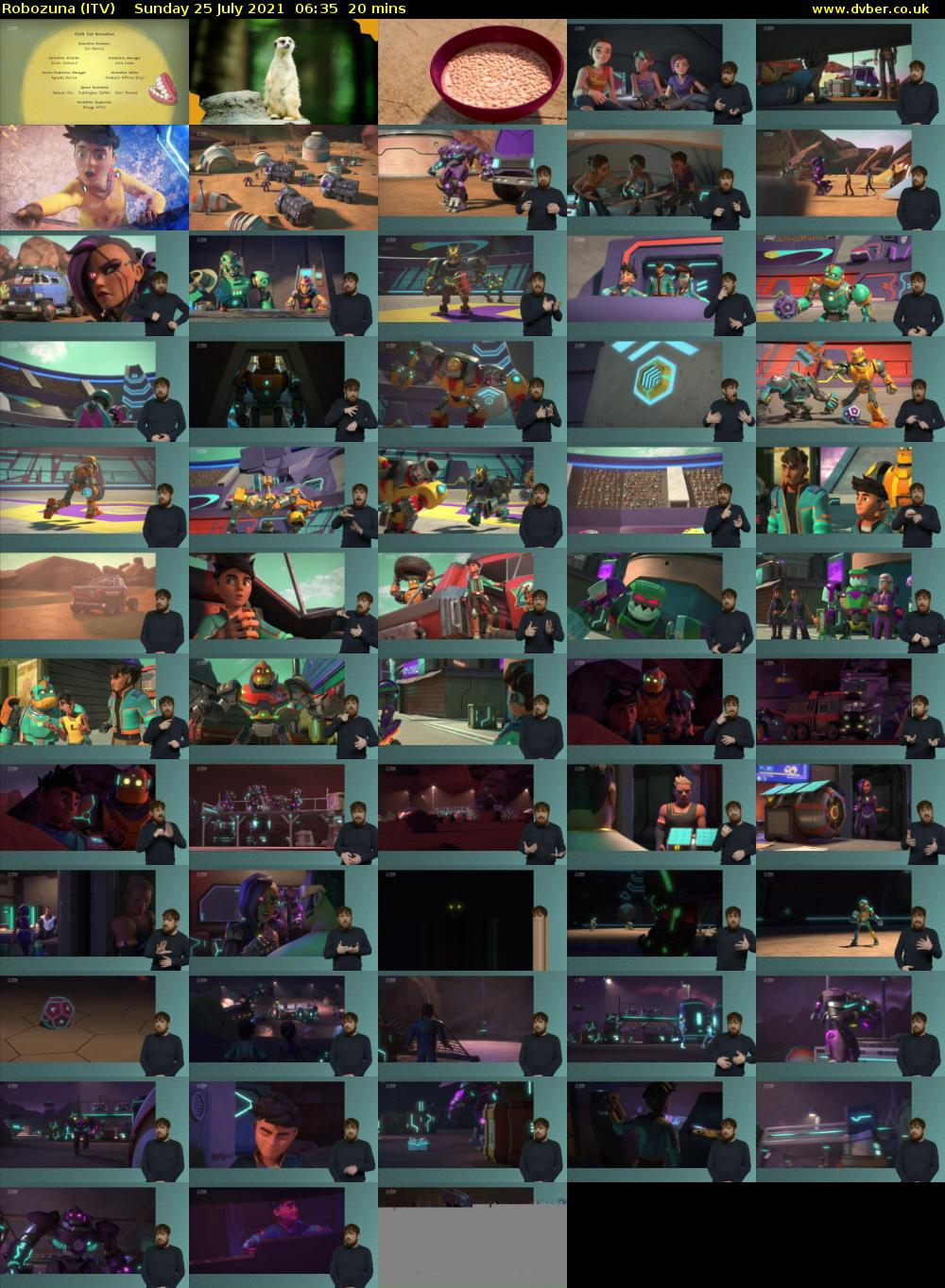 Robozuna (ITV) Sunday 25 July 2021 06:35 - 06:55