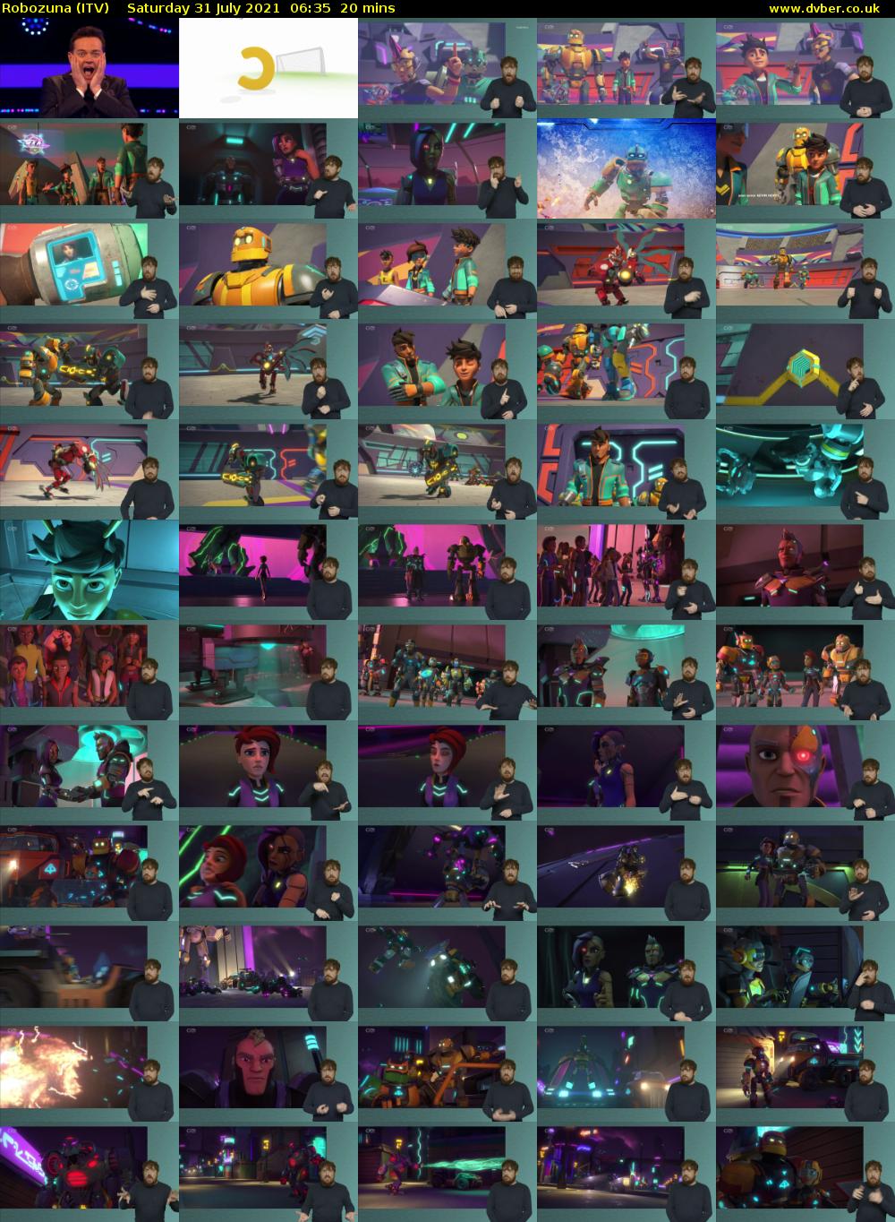 Robozuna (ITV) Saturday 31 July 2021 06:35 - 06:55