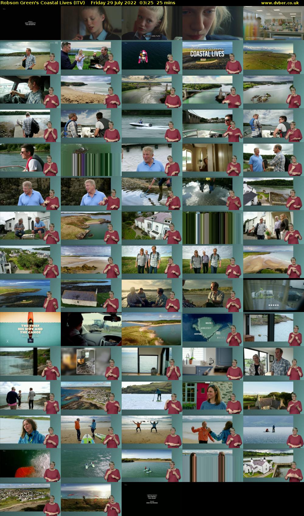 Robson Green's Coastal Lives (ITV) Friday 29 July 2022 03:25 - 03:50