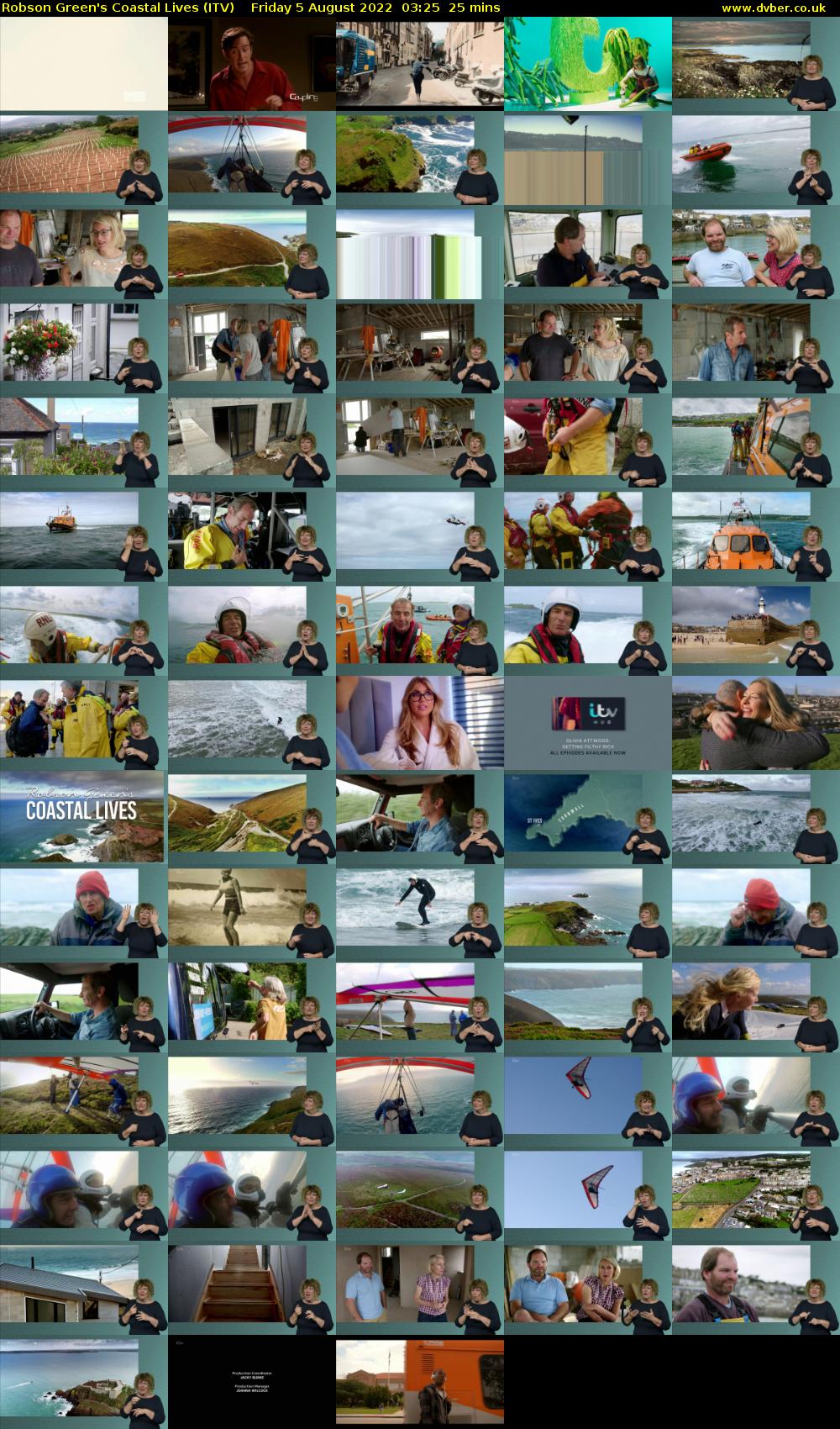 Robson Green's Coastal Lives (ITV) Friday 5 August 2022 03:25 - 03:50