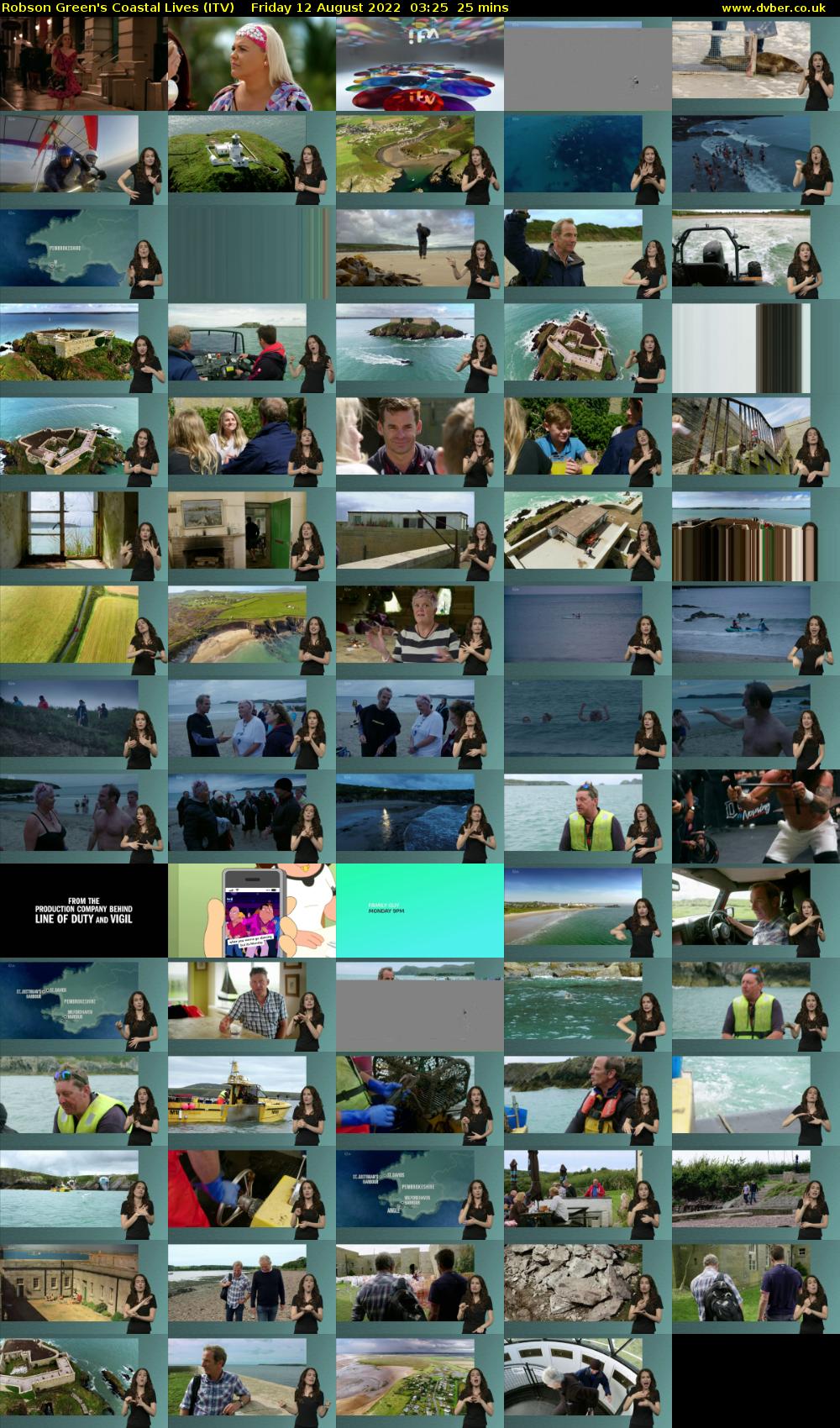 Robson Green's Coastal Lives (ITV) Friday 12 August 2022 03:25 - 03:50