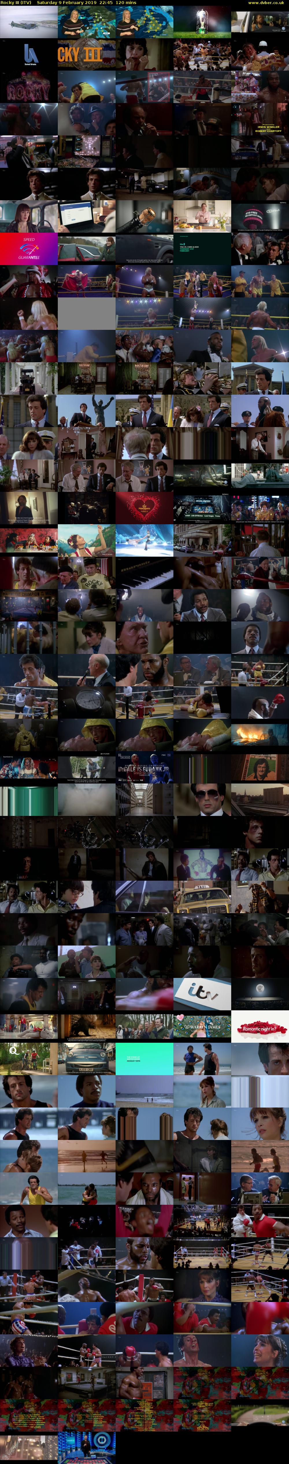 Rocky III (ITV) Saturday 9 February 2019 22:45 - 00:45