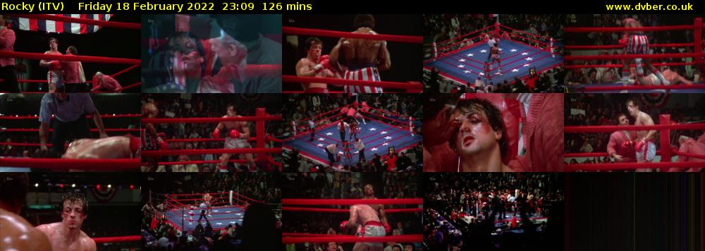 Rocky (ITV) Friday 18 February 2022 23:09 - 01:15
