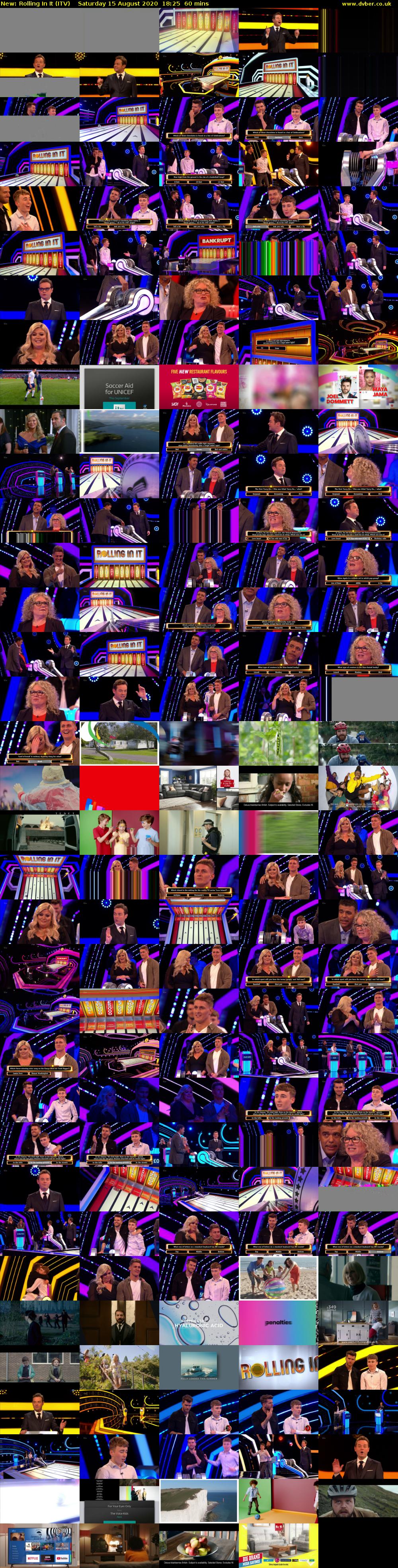 Rolling In It (ITV) Saturday 15 August 2020 18:25 - 19:25