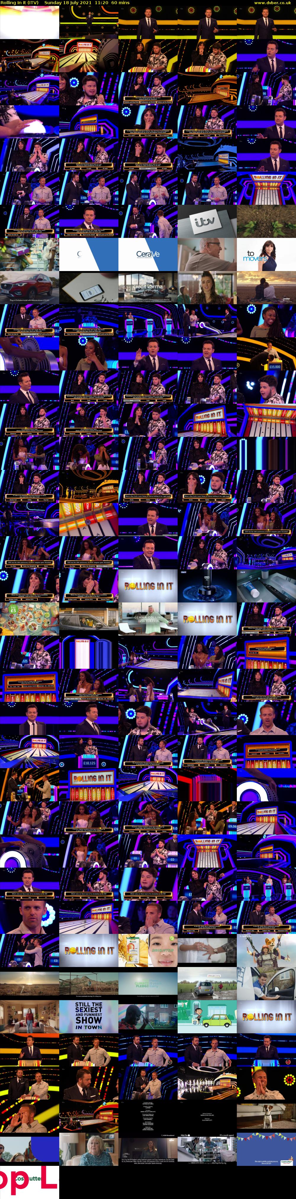 Rolling In It (ITV) Sunday 18 July 2021 11:20 - 12:20