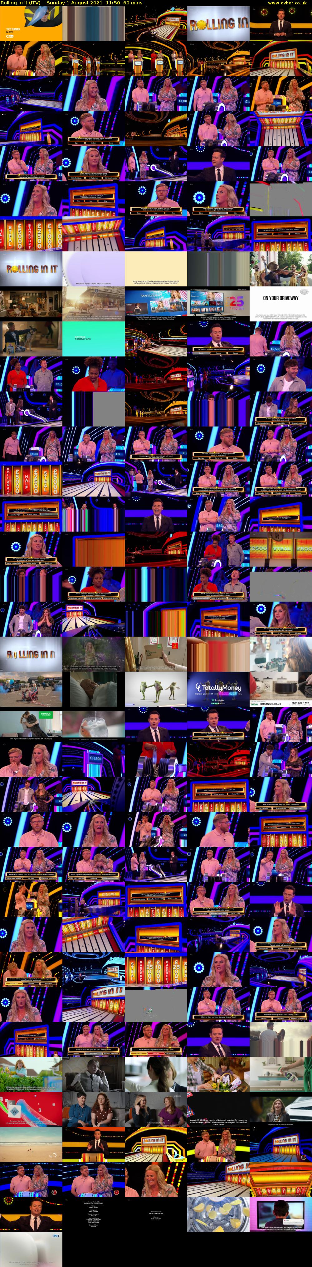 Rolling In It (ITV) Sunday 1 August 2021 11:50 - 12:50