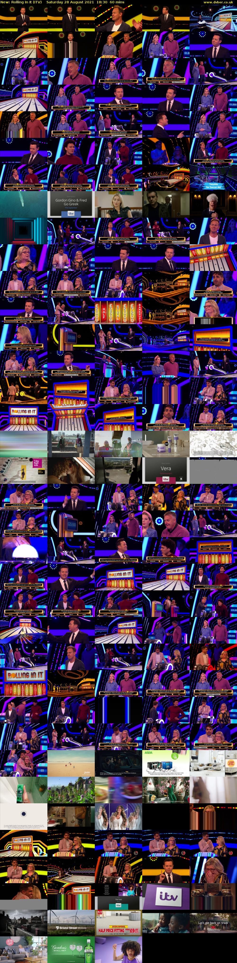 Rolling In It (ITV) Saturday 28 August 2021 18:30 - 19:30