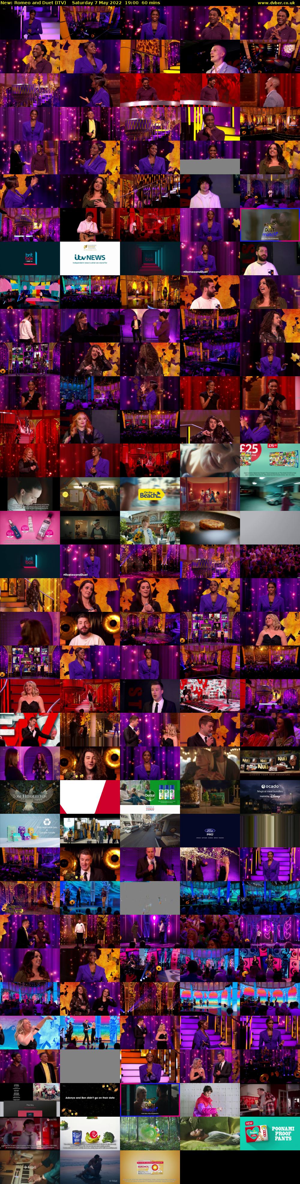 Romeo and Duet (ITV) Saturday 7 May 2022 19:00 - 20:00