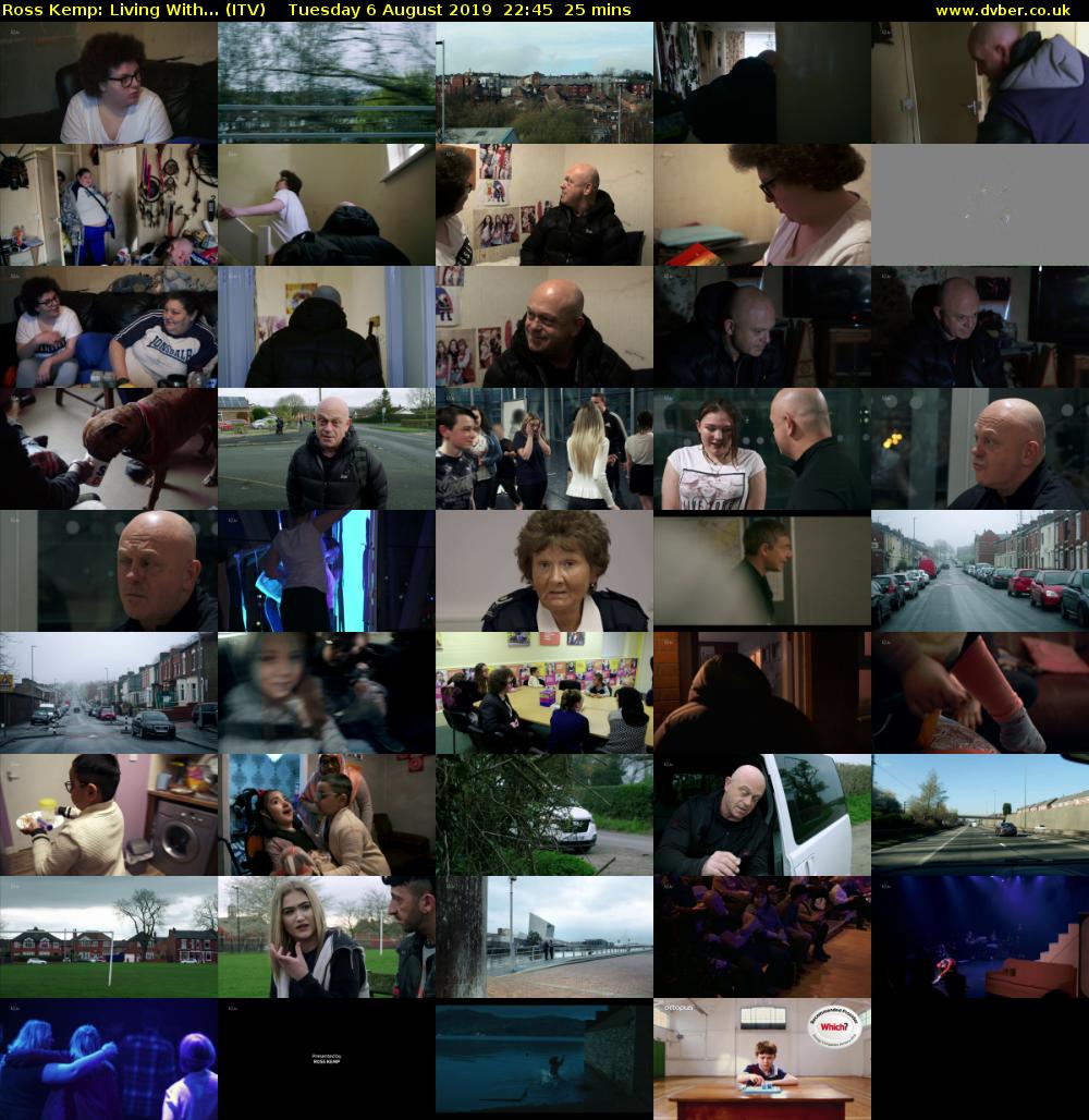 Ross Kemp: Living With... (ITV) Tuesday 6 August 2019 22:45 - 23:10