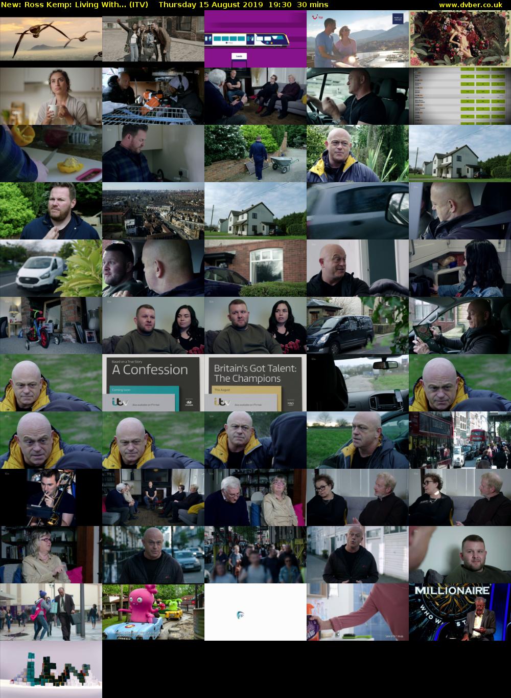 Ross Kemp: Living With... (ITV) Thursday 15 August 2019 19:30 - 20:00