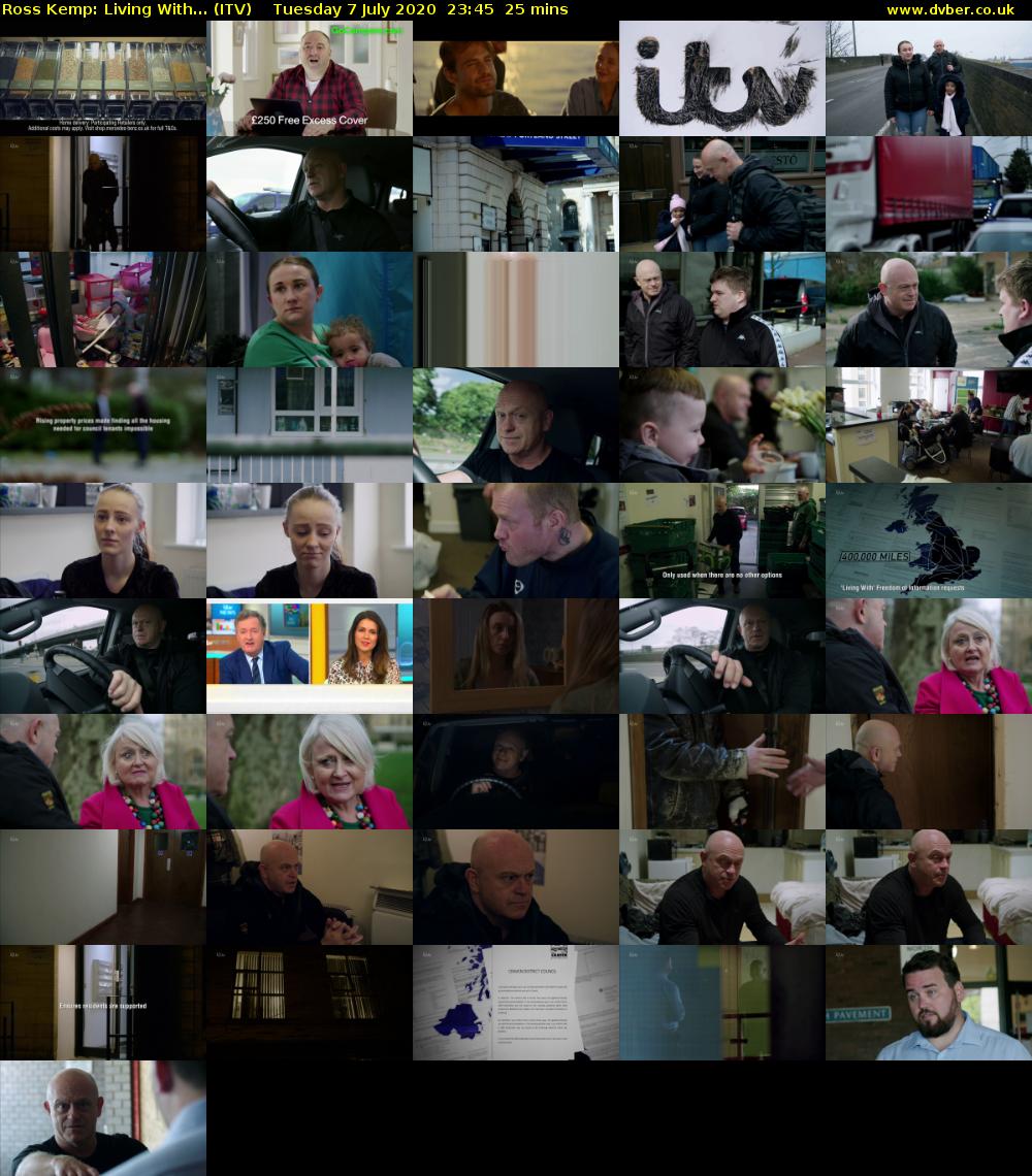 Ross Kemp: Living With... (ITV) Tuesday 7 July 2020 23:45 - 00:10