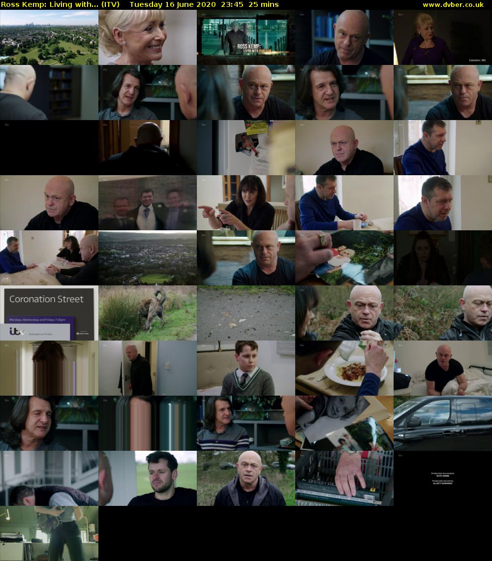 Ross Kemp: Living with... (ITV) Tuesday 16 June 2020 23:45 - 00:10