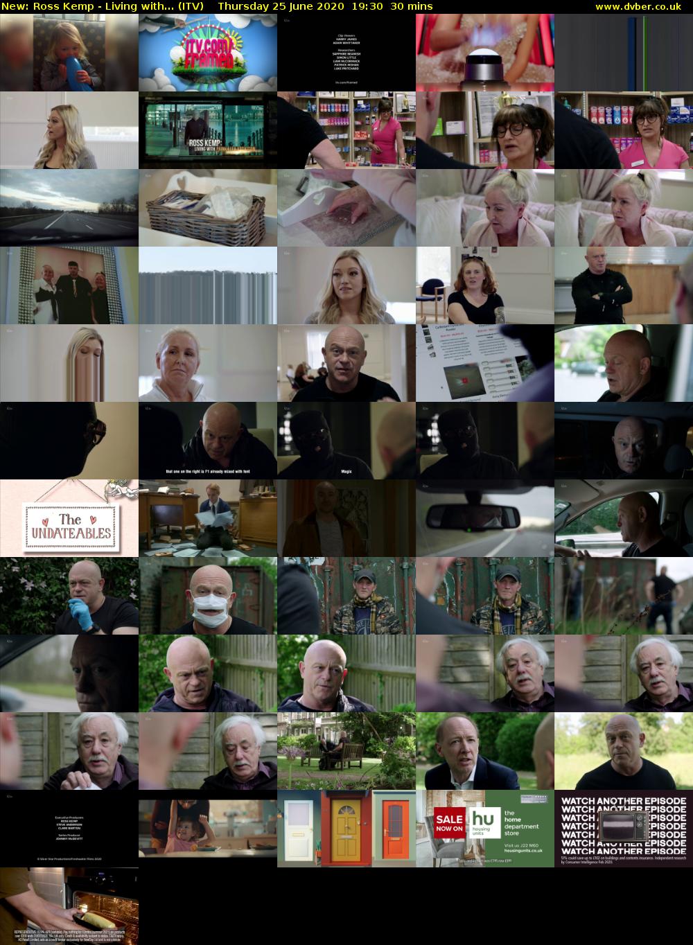 Ross Kemp - Living with... (ITV) Thursday 25 June 2020 19:30 - 20:00