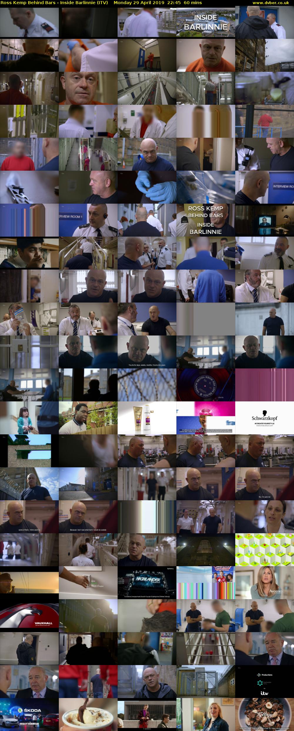 Ross Kemp Behind Bars - Inside Barlinnie (ITV) Monday 29 April 2019 22:45 - 23:45
