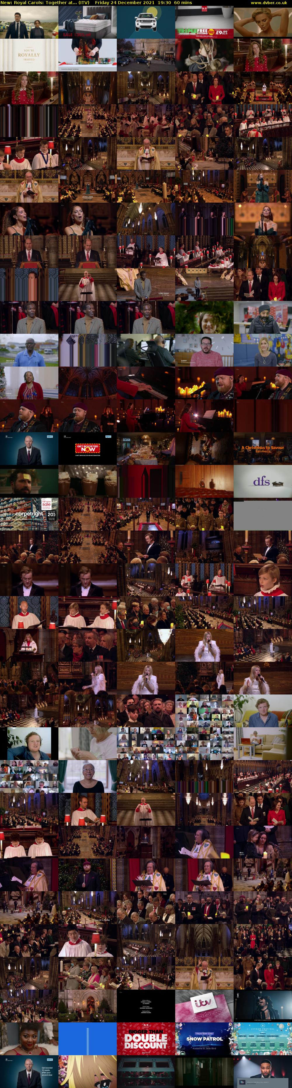Royal Carols: Together at... (ITV) Friday 24 December 2021 19:30 - 20:30