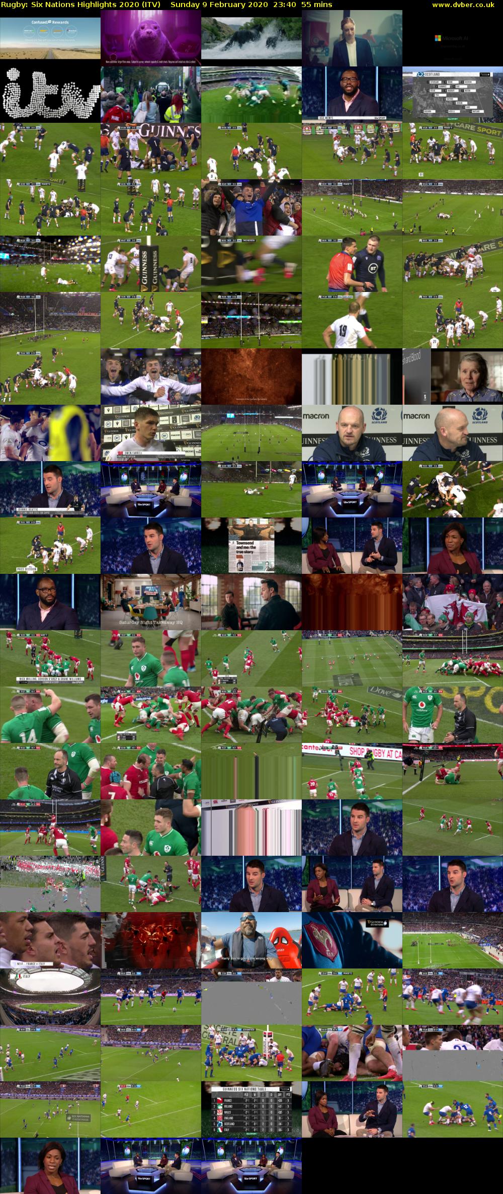 Rugby: Six Nations Highlights 2020 (ITV) Sunday 9 February 2020 23:40 - 00:35