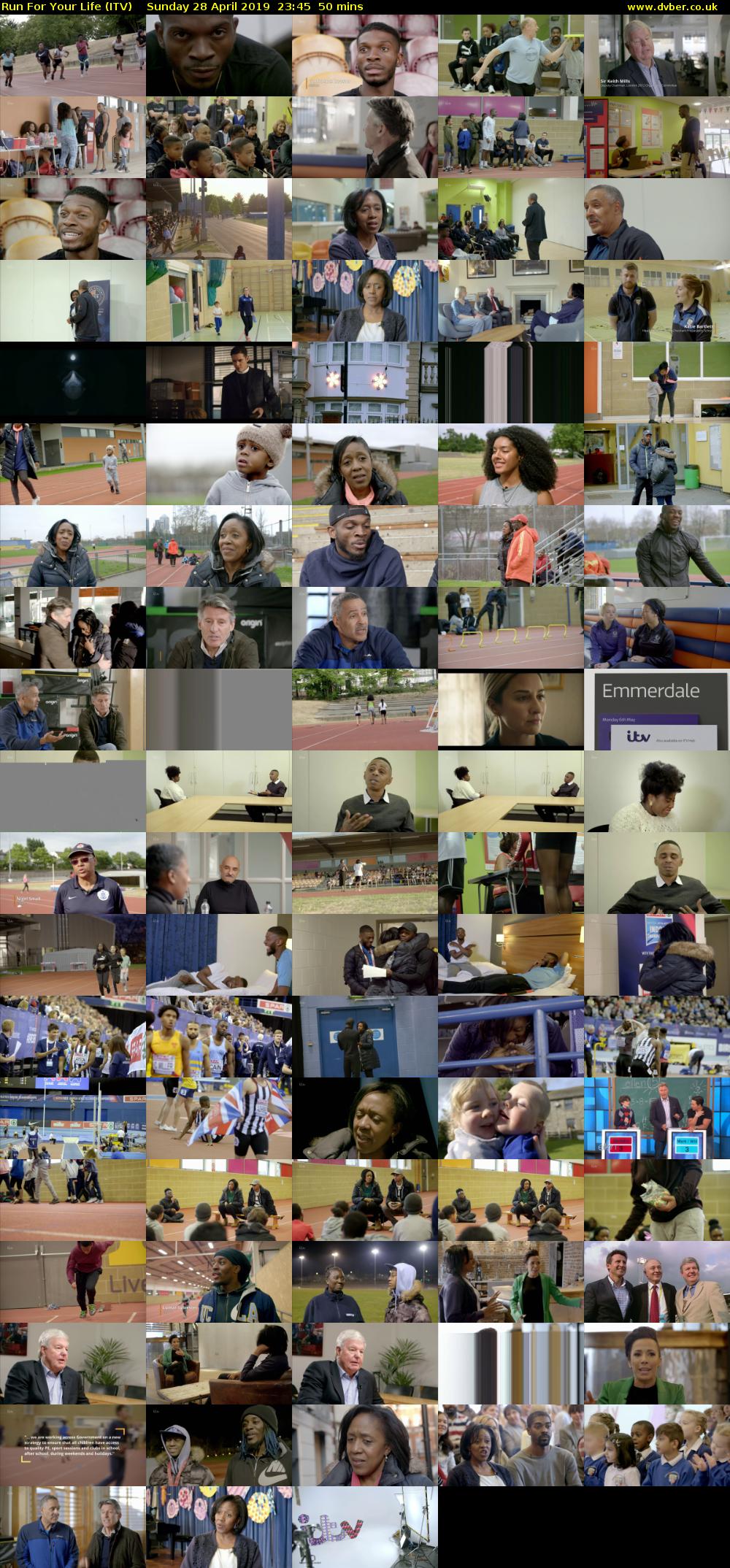 Run For Your Life (ITV) Sunday 28 April 2019 23:45 - 00:35