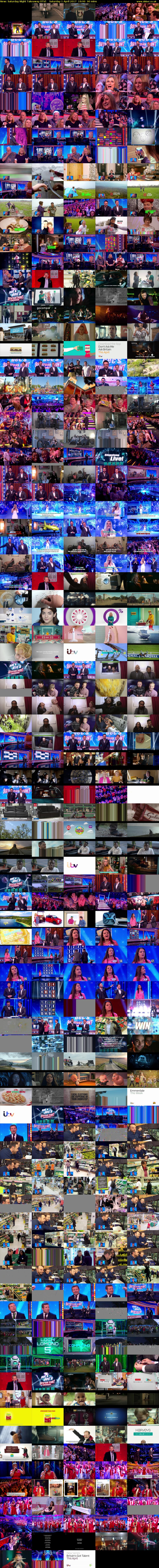 Saturday Night Takeaway (ITV) Saturday 1 April 2017 19:00 - 20:30