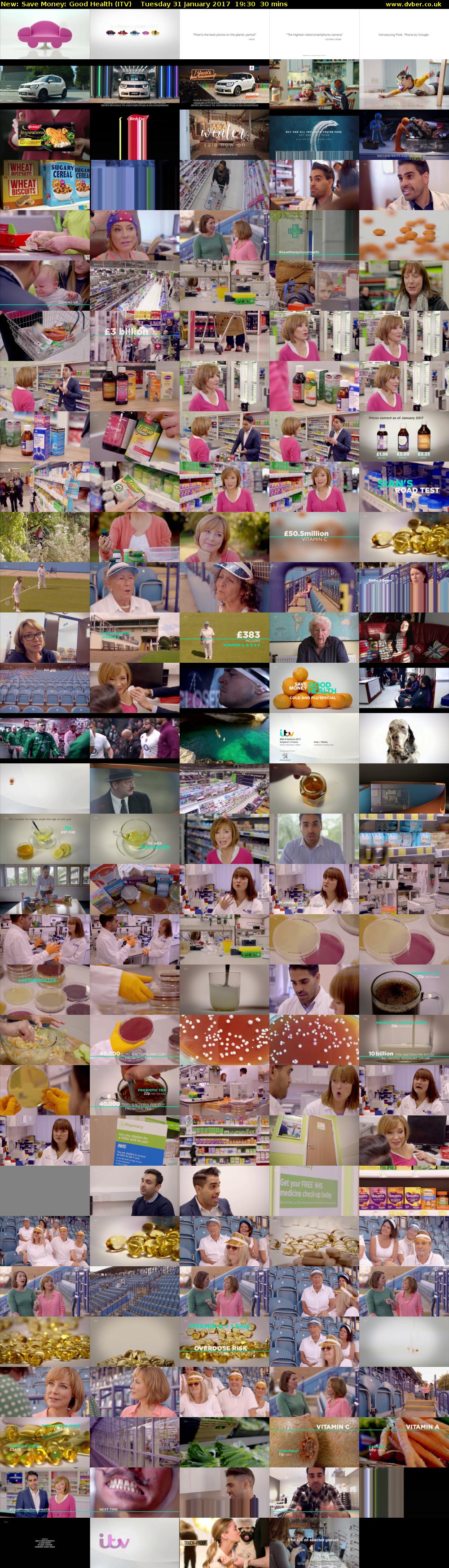 Save Money: Good Health (ITV) Tuesday 31 January 2017 19:30 - 20:00