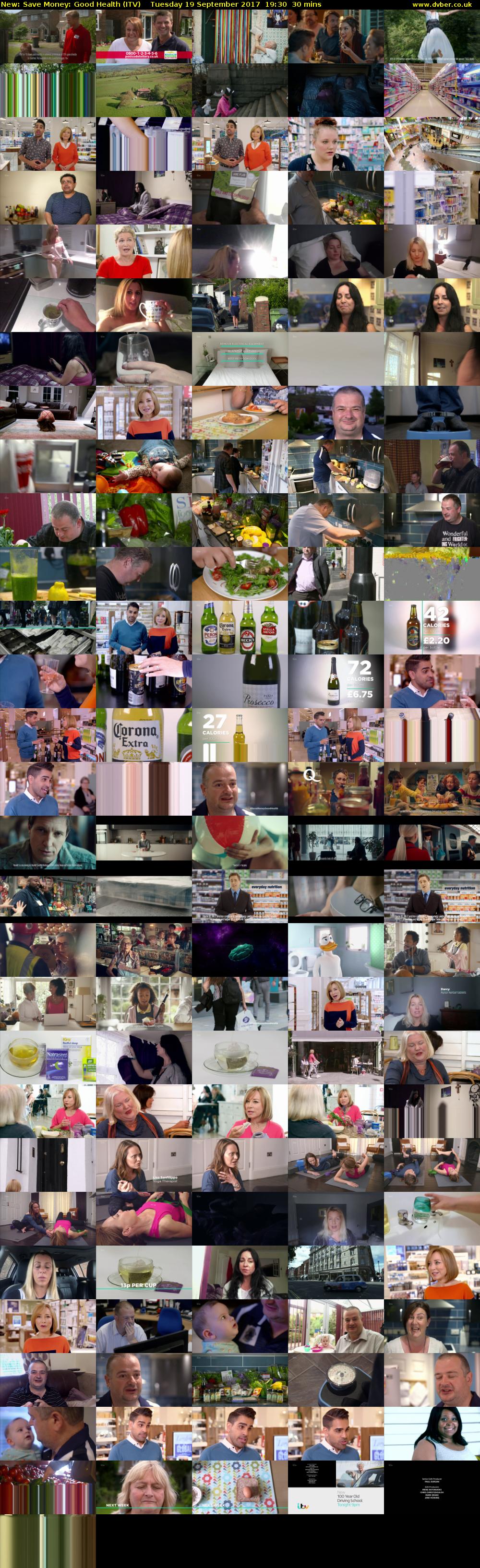 Save Money: Good Health (ITV) Tuesday 19 September 2017 19:30 - 20:00