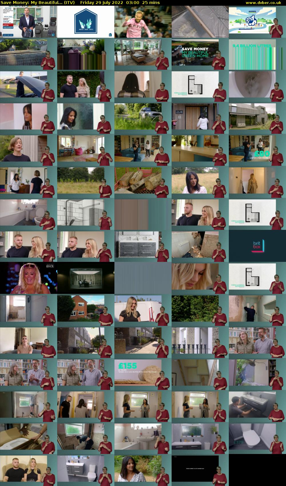 Save Money: My Beautiful... (ITV) Friday 29 July 2022 03:00 - 03:25