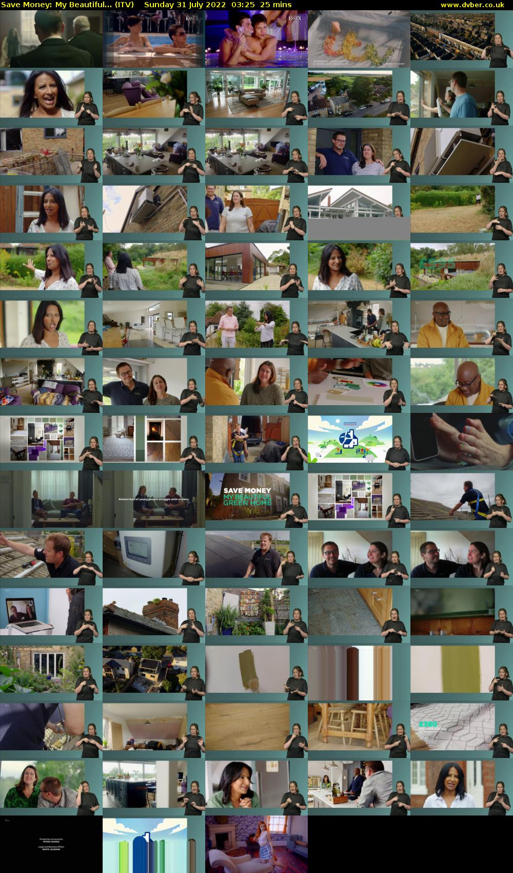 Save Money: My Beautiful... (ITV) Sunday 31 July 2022 03:25 - 03:50