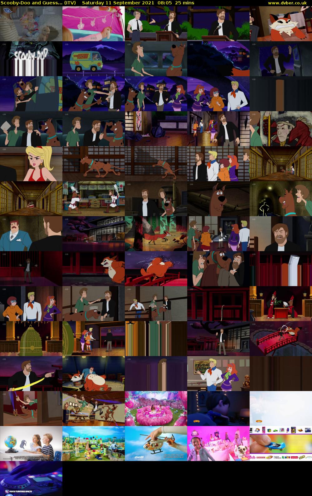 Scooby-Doo and Guess... (ITV) Saturday 11 September 2021 08:05 - 08:30