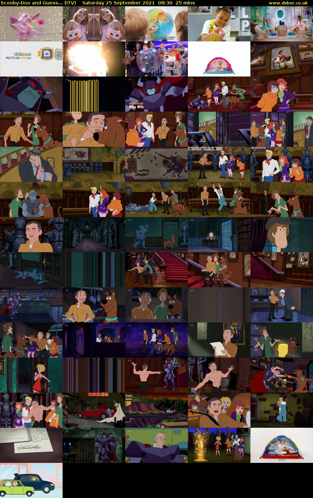 Scooby-Doo and Guess... (ITV) Saturday 25 September 2021 08:30 - 08:55