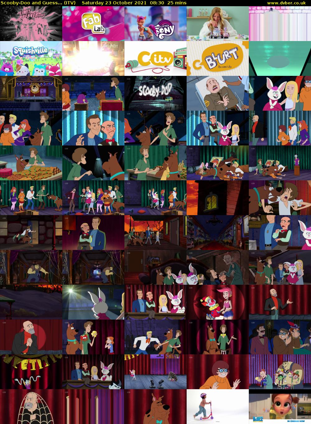Scooby-Doo and Guess... (ITV) Saturday 23 October 2021 08:30 - 08:55