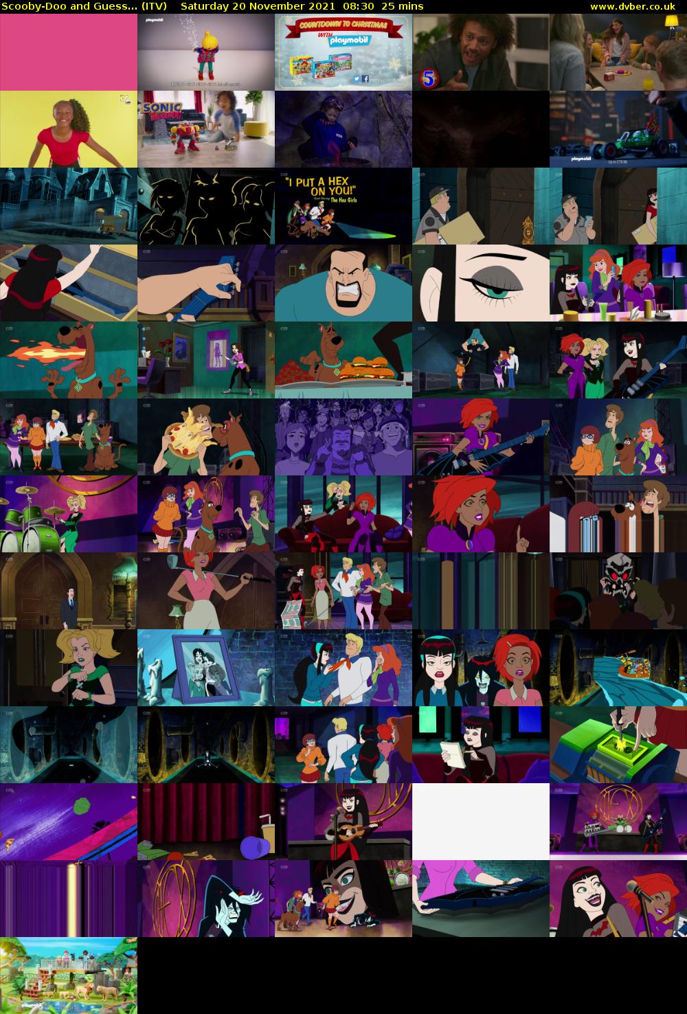 Scooby-Doo and Guess... (ITV) Saturday 20 November 2021 08:30 - 08:55