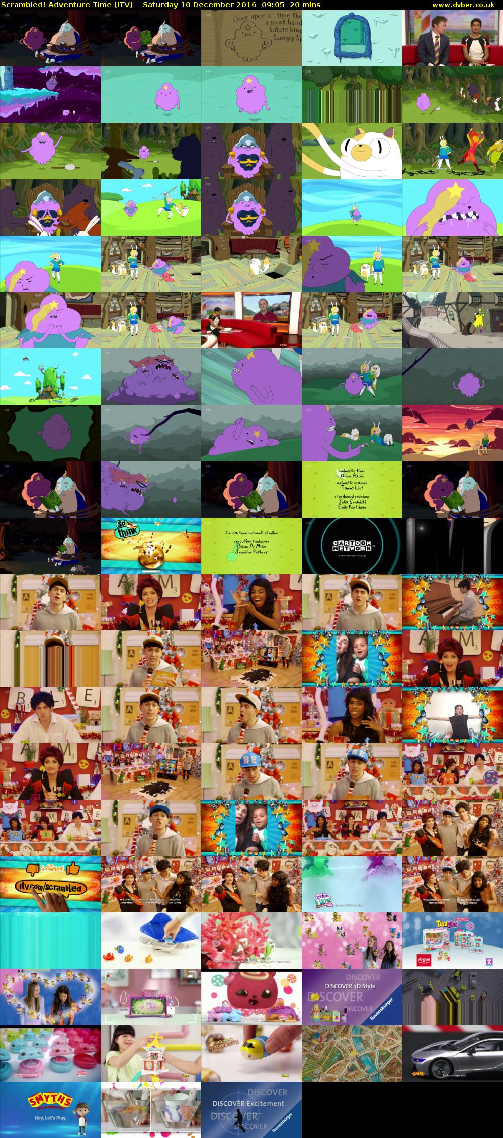 Scrambled! Adventure Time (ITV) Saturday 10 December 2016 09:05 - 09:25