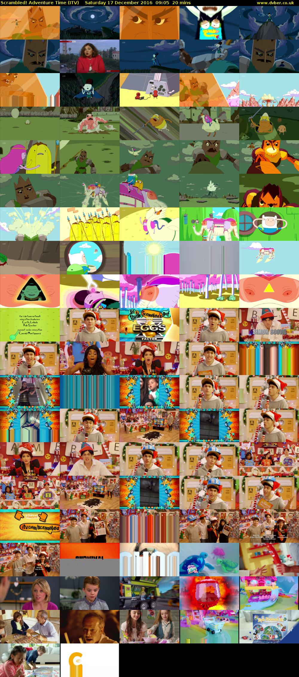 Scrambled! Adventure Time (ITV) Saturday 17 December 2016 09:05 - 09:25