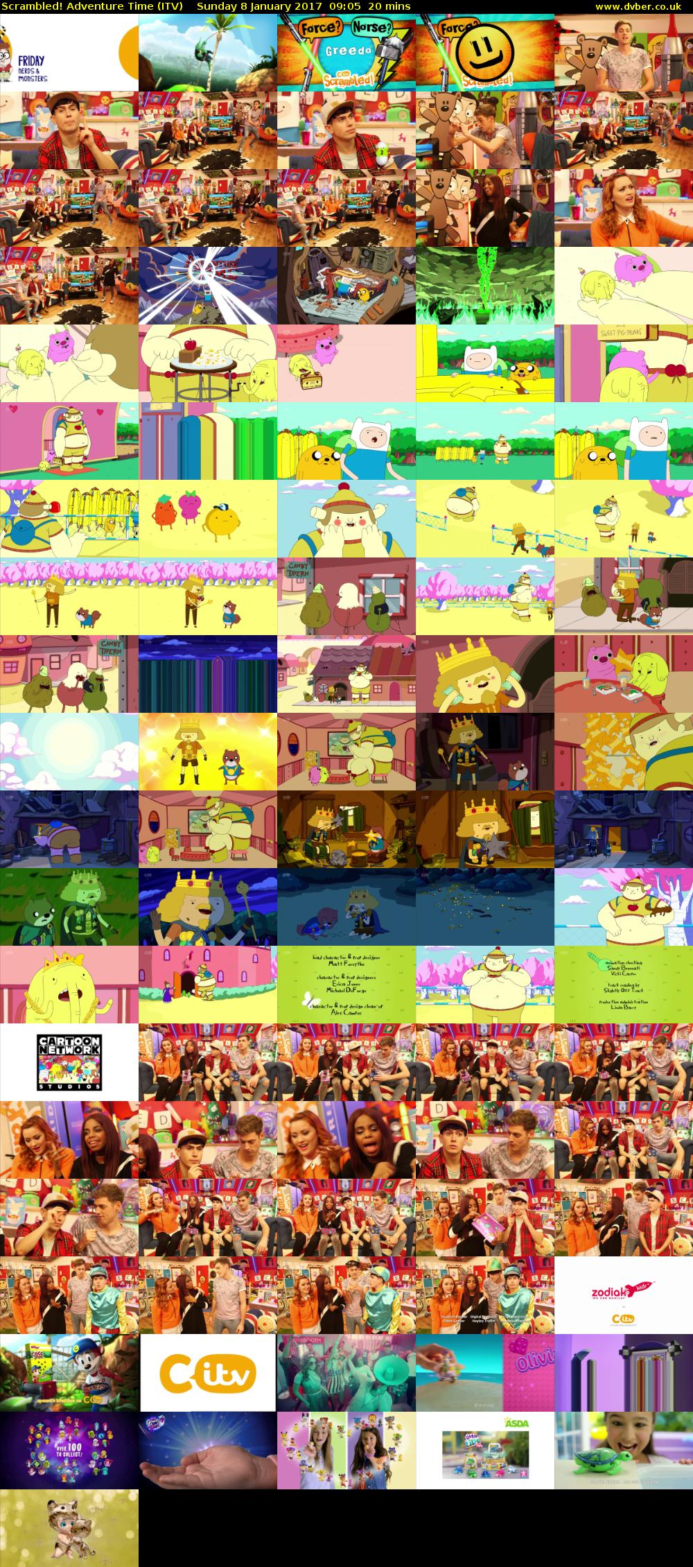 Scrambled! Adventure Time (ITV) Sunday 8 January 2017 09:05 - 09:25