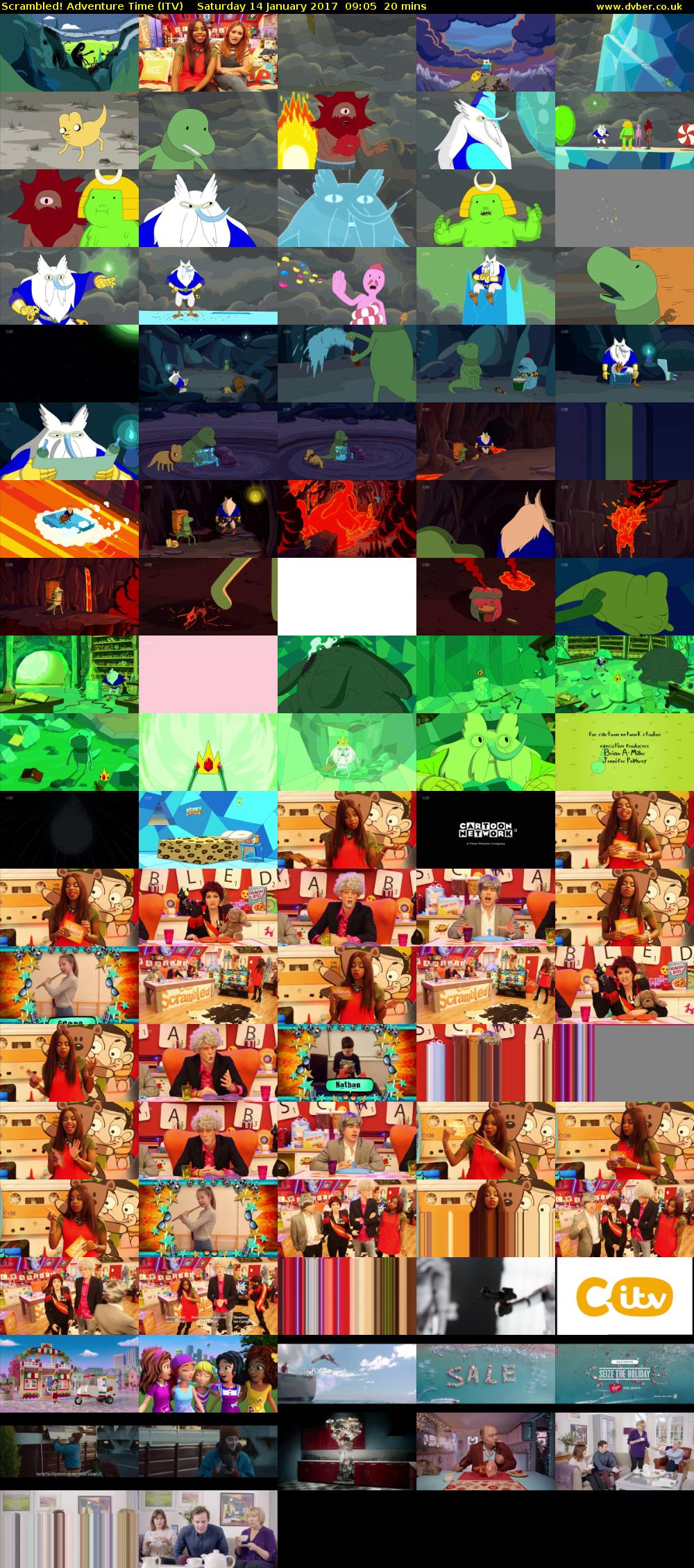 Scrambled! Adventure Time (ITV) Saturday 14 January 2017 09:05 - 09:25