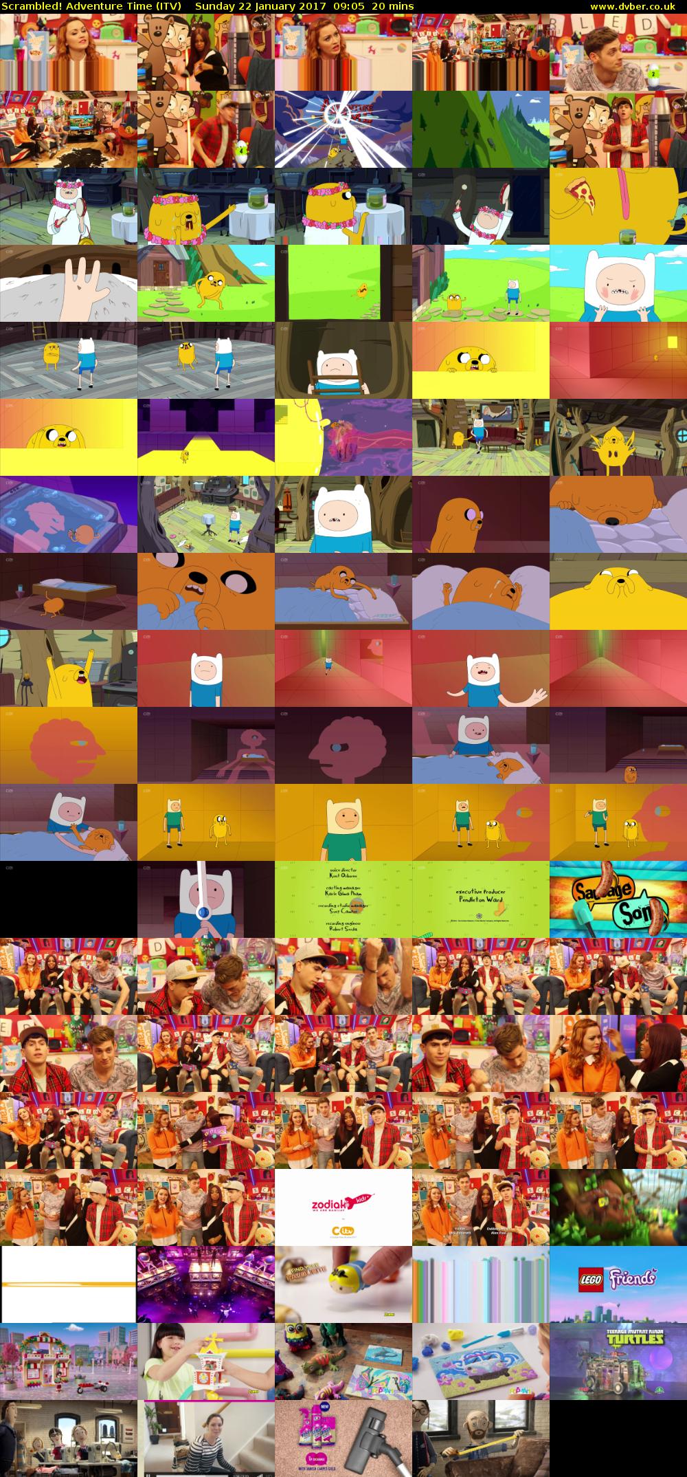 Scrambled! Adventure Time (ITV) Sunday 22 January 2017 09:05 - 09:25