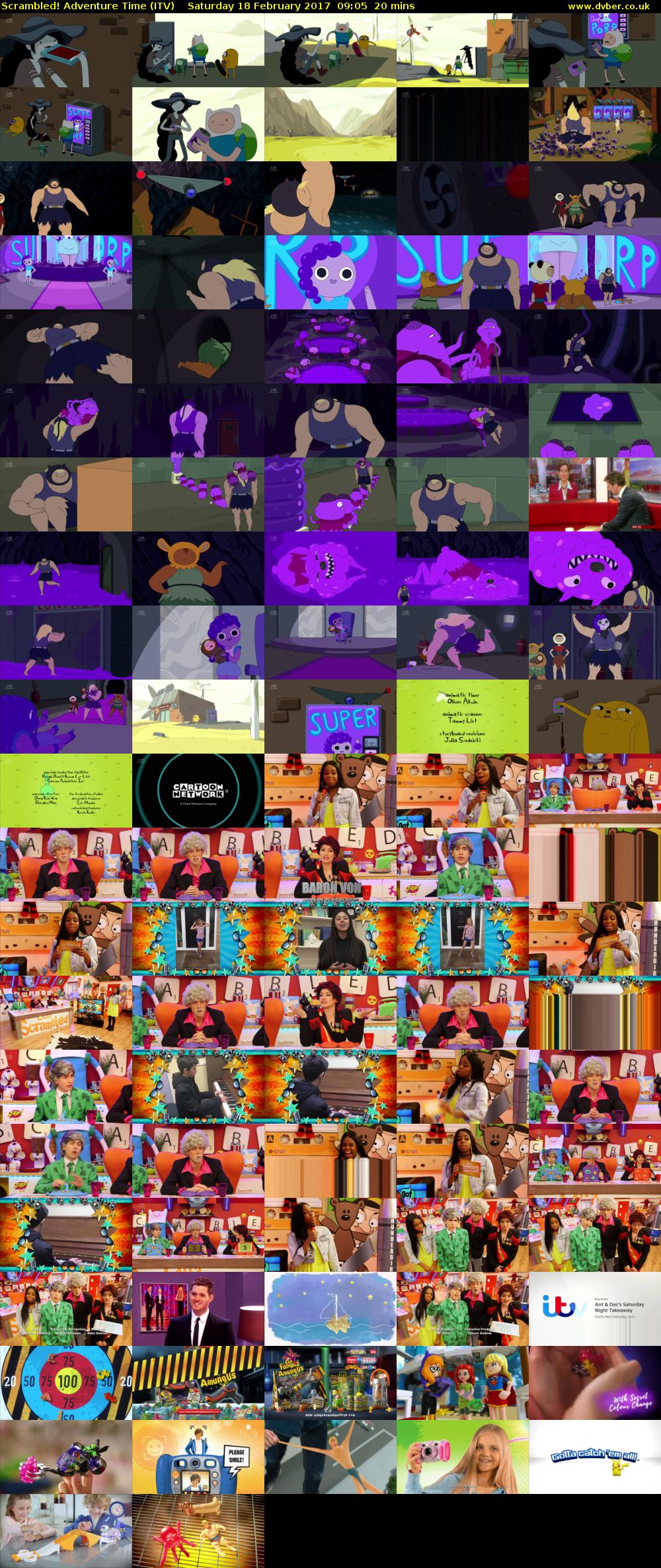 Scrambled! Adventure Time (ITV) Saturday 18 February 2017 09:05 - 09:25