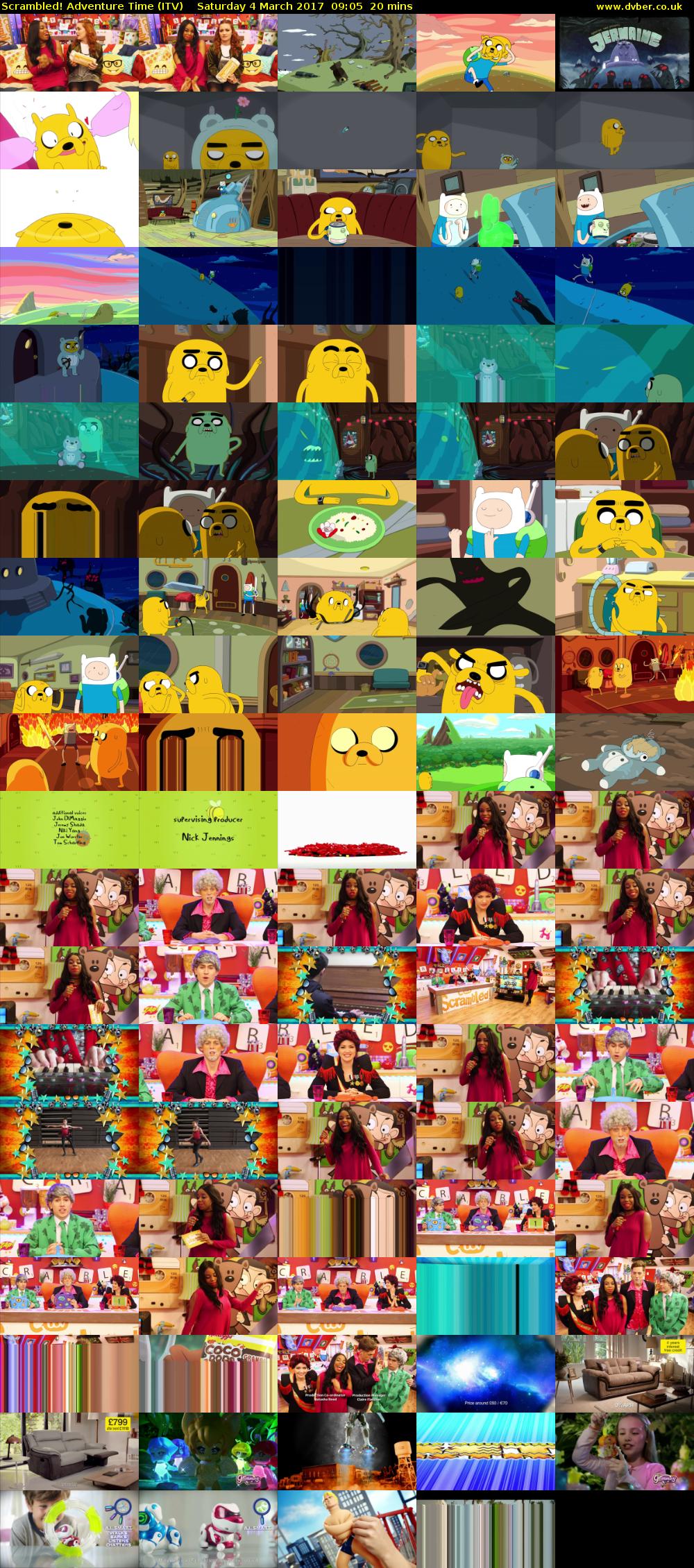 Scrambled! Adventure Time (ITV) Saturday 4 March 2017 09:05 - 09:25